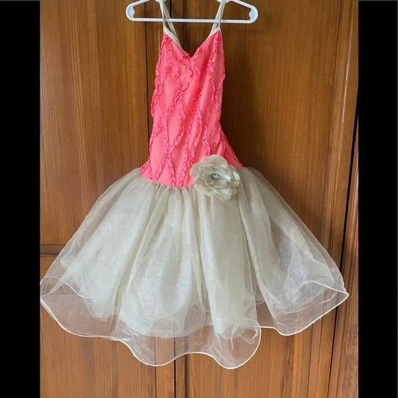 Pink & Gold Weismann Dance Costume - Picture 3 of 11